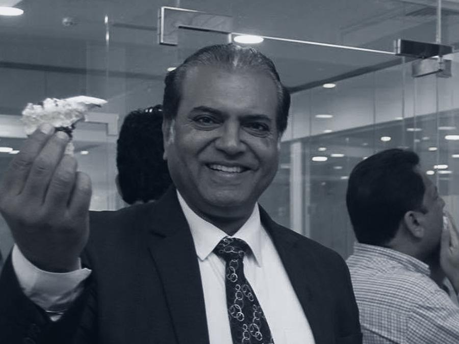Ijaz Anwer at an office celebration