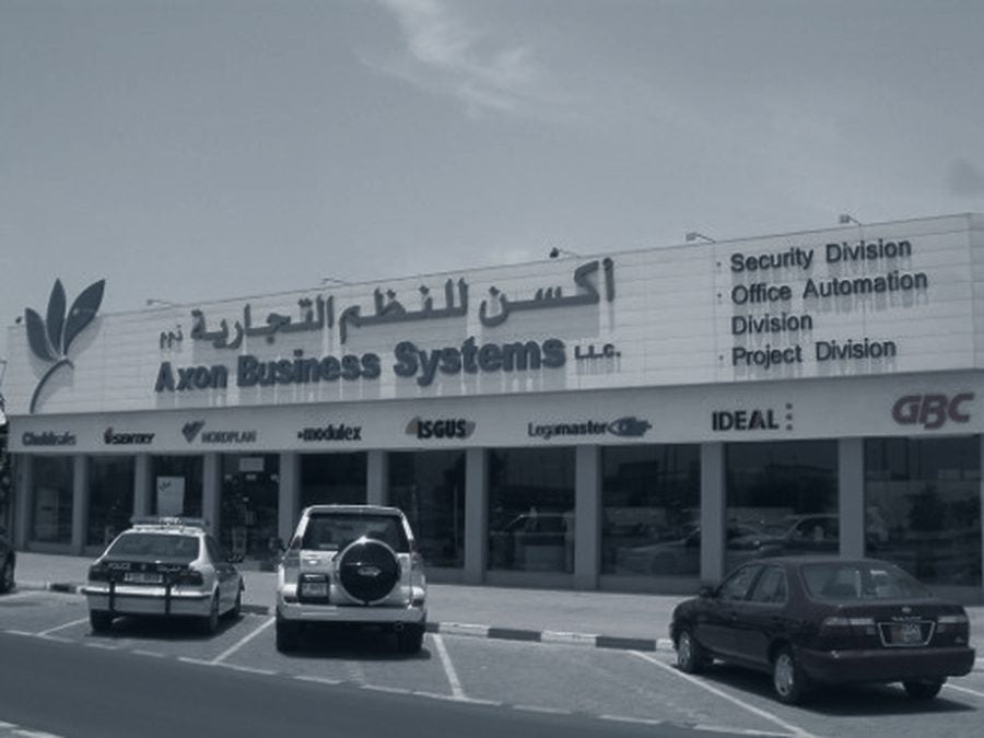 The old Axon Business Systems showroom — from the company archive