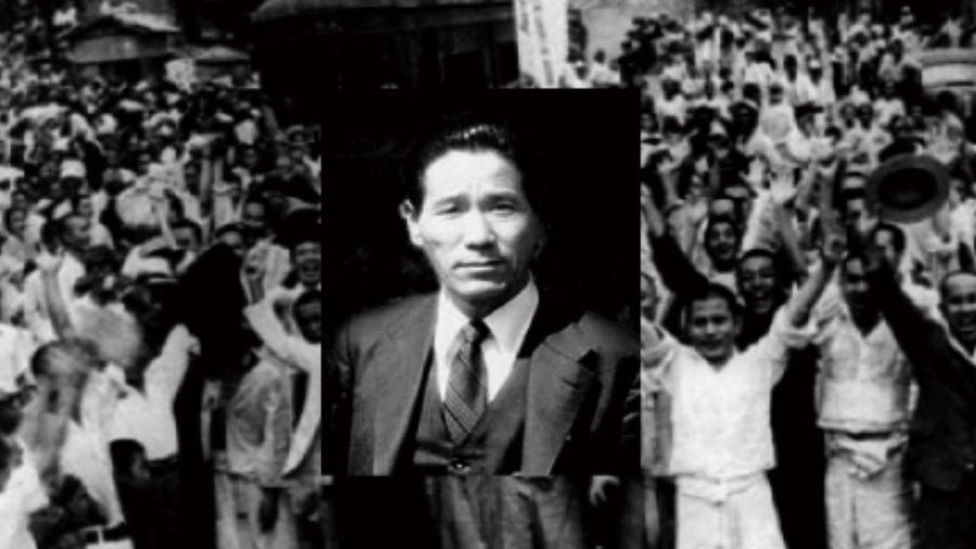 Shinjin Safes heritage photograph — the founder, from the company history