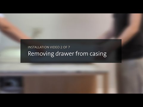 INSTALLATION VIDEO 2 OF 7 Removing drawer from casing