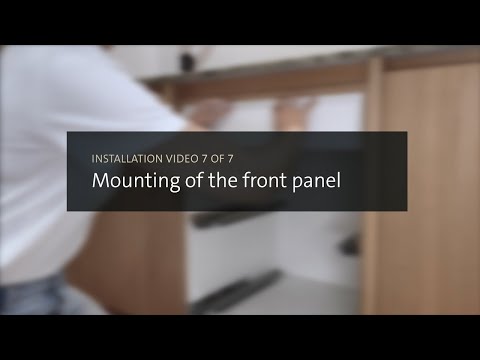INSTALLATION VIDEO 7 OF 7 Mounting of the front panel